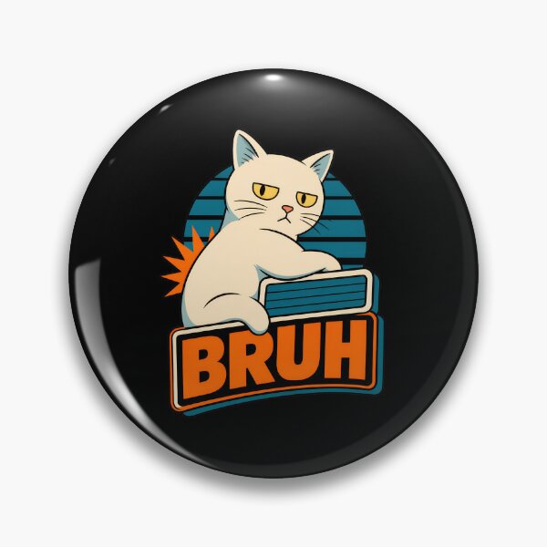 Artikelvorschau, Grumpy Cat Bruh Retro Katzendesign entworfen und verkauft von OlyvieArt.