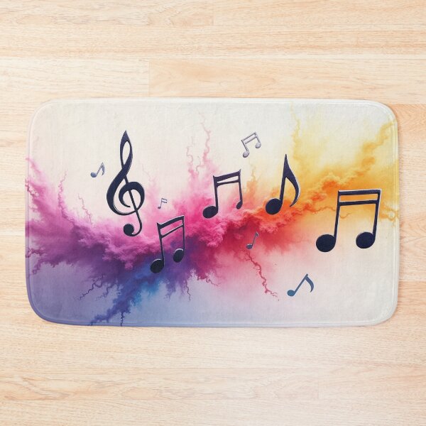 Item preview, Colorful Music Notes Abstract Art – Vibrant Watercolor Musical Wall Decor. designed and sold by fbtrisha.