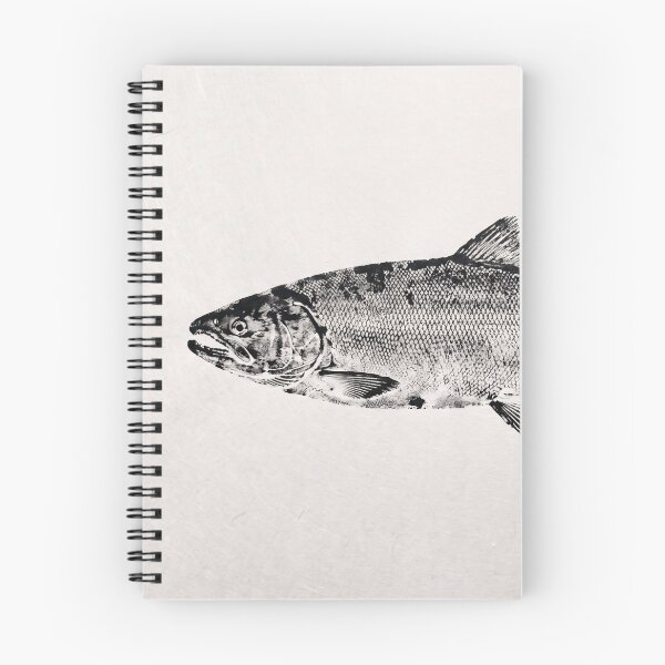 Item preview, Gyotaku Salmon pFish Print - Japanese Sumi-e Art II designed and sold by Yaremchuk.