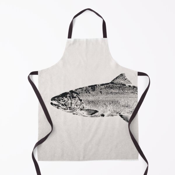 Item preview, Gyotaku Salmon pFish Print - Japanese Sumi-e Art II designed and sold by Yaremchuk.