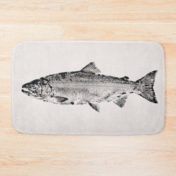 Item preview, Gyotaku Salmon pFish Print - Japanese Sumi-e Art II designed and sold by Yaremchuk.