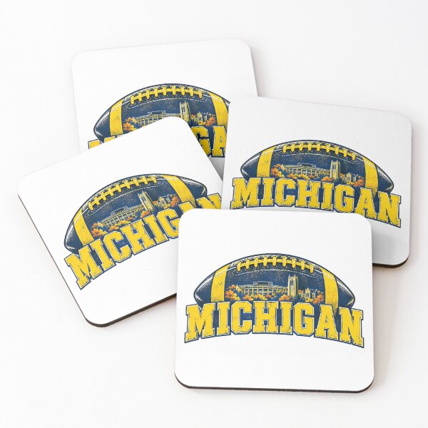 Item preview, Michigan Football Big House Skyline Vintage Graphic designed and sold by dartoffofo⭐⭐⭐⭐⭐.