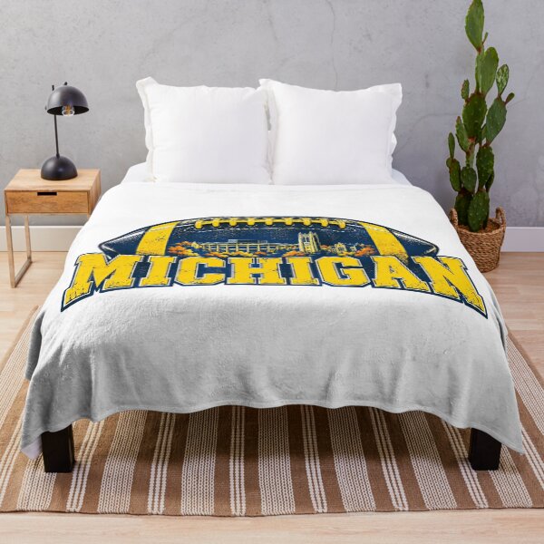 Item preview, Michigan Football Big House Skyline Vintage Graphic designed and sold by dartoffofo⭐⭐⭐⭐⭐.