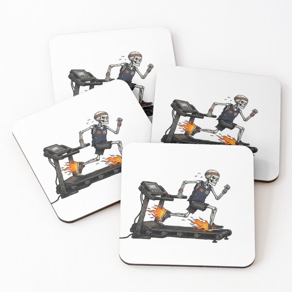 Item preview, Burning Treadmill Skeleton - RIP Fast Fitness designed and sold by Maclaw200d.