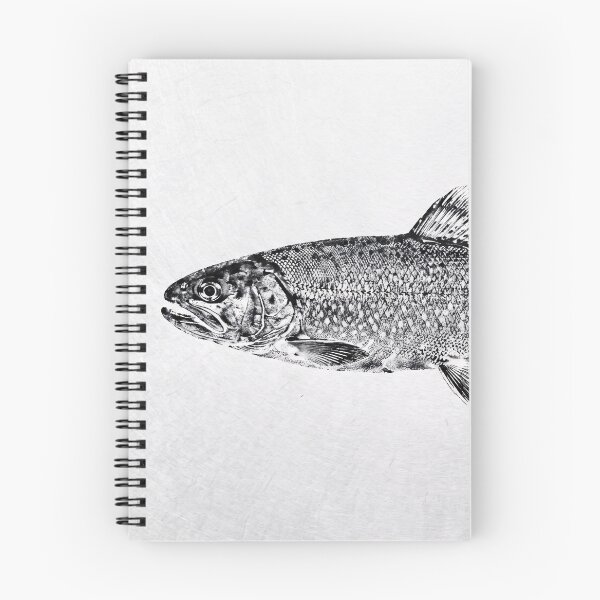 Item preview, Gyotaku Salmon pFish Print - Japanese Sumi-e Art I designed and sold by Yaremchuk.