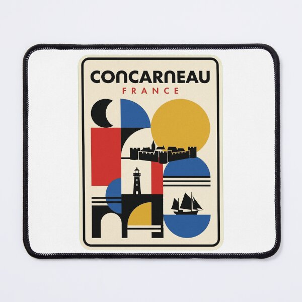 Item preview, Retro Concarneau Bauhaus Geometric Skyline designed and sold by k3rstman1.