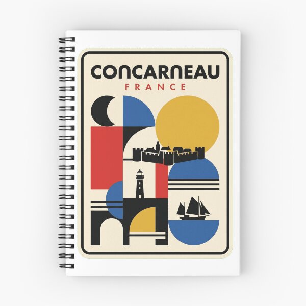 Item preview, Retro Concarneau Bauhaus Geometric Skyline designed and sold by k3rstman1.