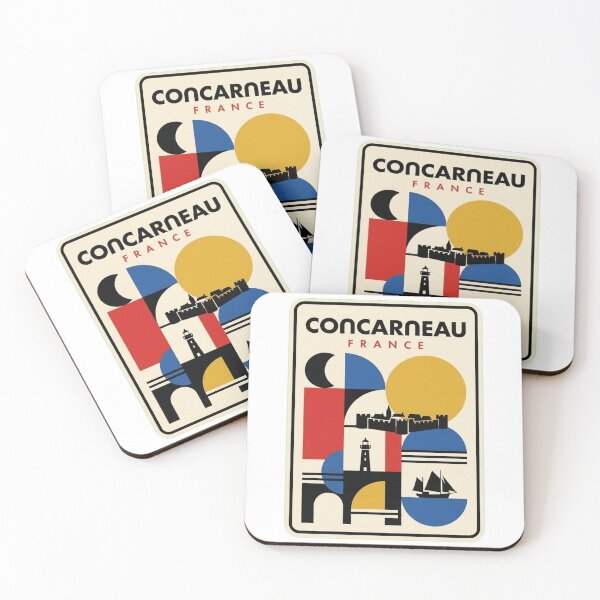 Item preview, Retro Concarneau Bauhaus Geometric Skyline designed and sold by k3rstman1.