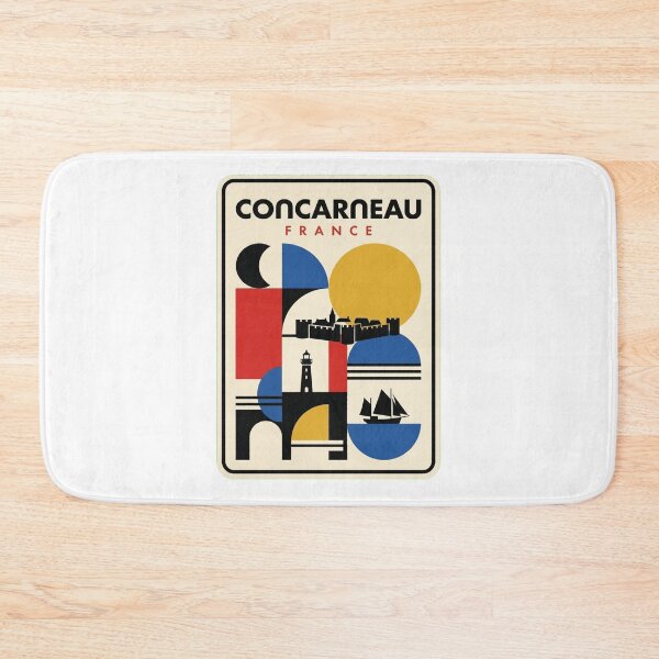 Item preview, Retro Concarneau Bauhaus Geometric Skyline designed and sold by k3rstman1.