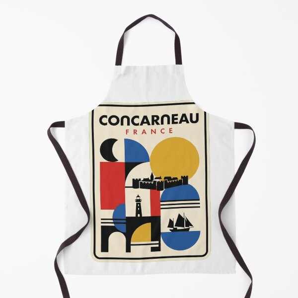 Item preview, Retro Concarneau Bauhaus Geometric Skyline designed and sold by k3rstman1.