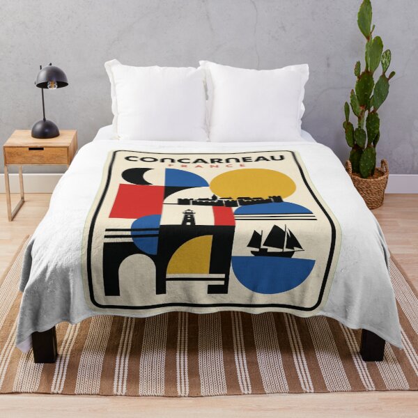 Item preview, Retro Concarneau Bauhaus Geometric Skyline designed and sold by k3rstman1.
