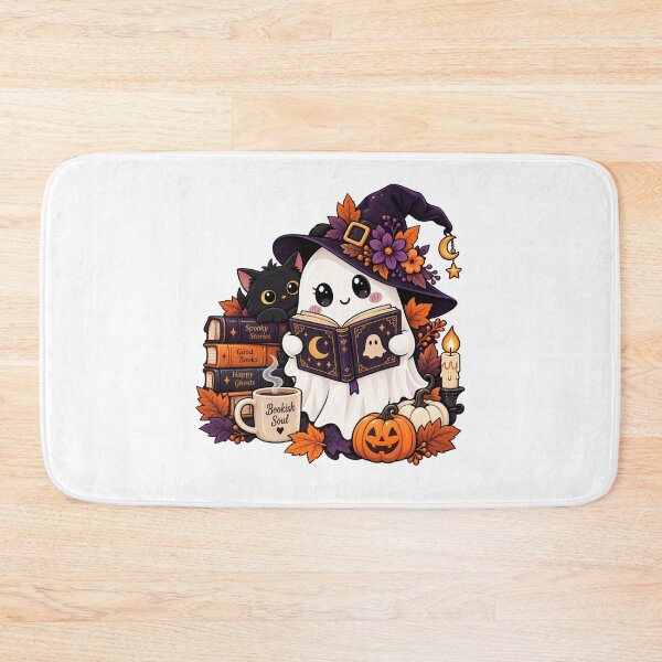 Item preview, Spooky Ghost Reading Sticker, Halloween Bookish designed and sold by Butterfly  Effect.