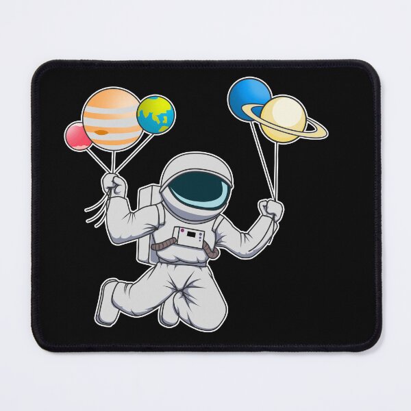 Item preview, Funny Astronaut with Balloon Planets designed and sold by Jaudaux Designs.