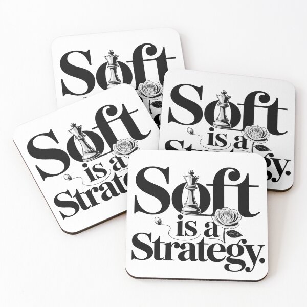 Item preview, Soft Is a Strategy. Elegant Chess King & Rose Feminine Quote Design designed and sold by Aarvya Fashion Club ( A.F.C ).