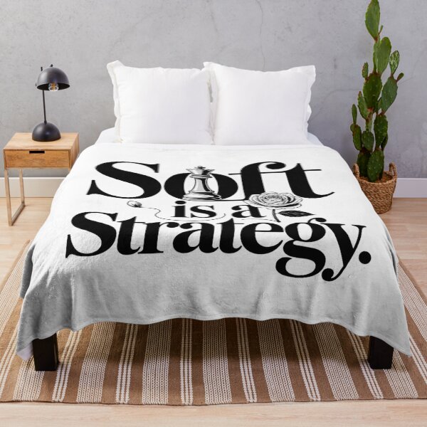 Item preview, Soft Is a Strategy. Elegant Chess King & Rose Feminine Quote Design designed and sold by Aarvya Fashion Club ( A.F.C ).
