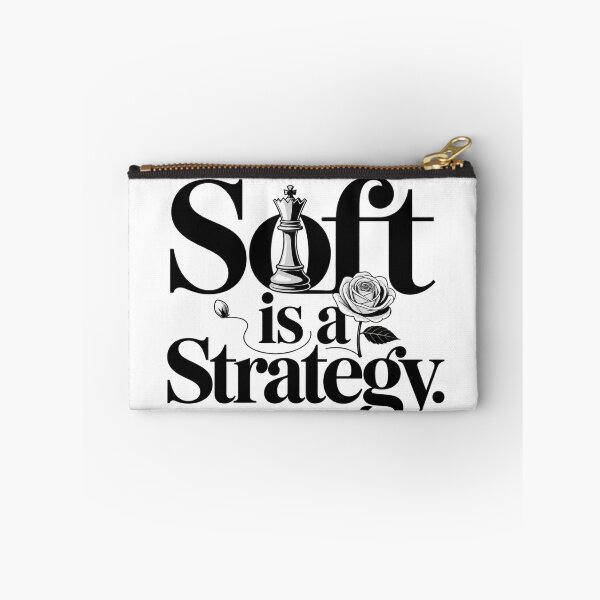 Item preview, Soft Is a Strategy. Elegant Chess King & Rose Feminine Quote Design designed and sold by Aarvya Fashion Club ( A.F.C ).