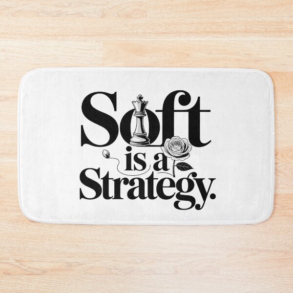 Item preview, Soft Is a Strategy. Elegant Chess King & Rose Feminine Quote Design designed and sold by Aarvya Fashion Club ( A.F.C ).