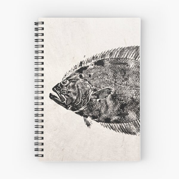 Item preview, Gyotaku Flounder Fish Print - Japanese Sumi-e Art I designed and sold by Yaremchuk.