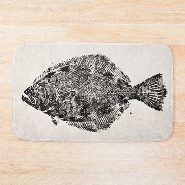 Item preview, Gyotaku Flounder Fish Print - Japanese Sumi-e Art I designed and sold by Yaremchuk.