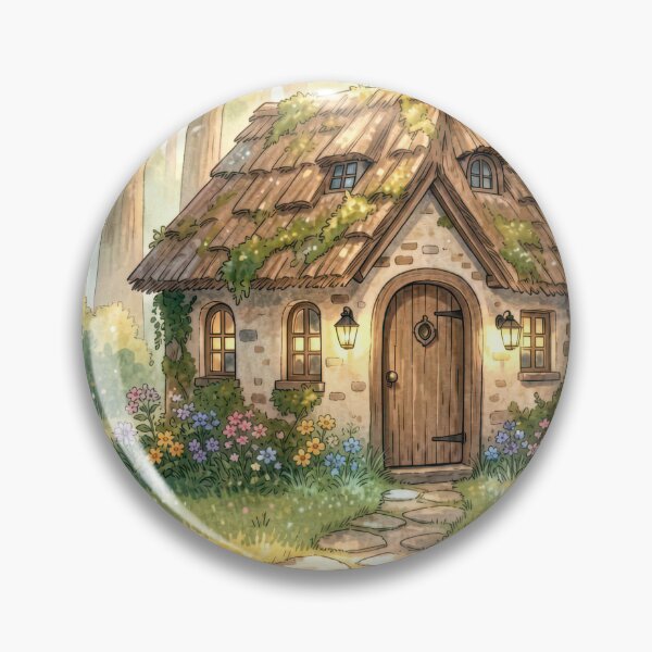 Item preview, Charming Cottage In Wooded Sunlight designed and sold by Maria Dryfhout.