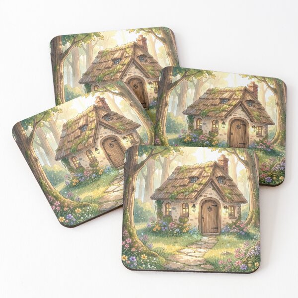 Item preview, Charming Cottage In Wooded Sunlight designed and sold by Maria Dryfhout.
