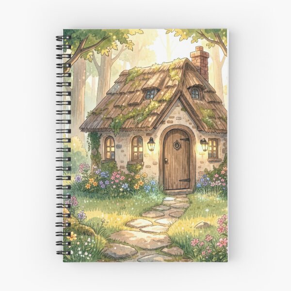 Item preview, Charming Cottage In Wooded Sunlight designed and sold by Maria Dryfhout.