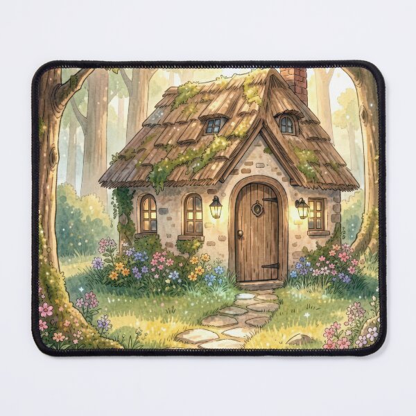 Item preview, Charming Cottage In Wooded Sunlight designed and sold by Maria Dryfhout.