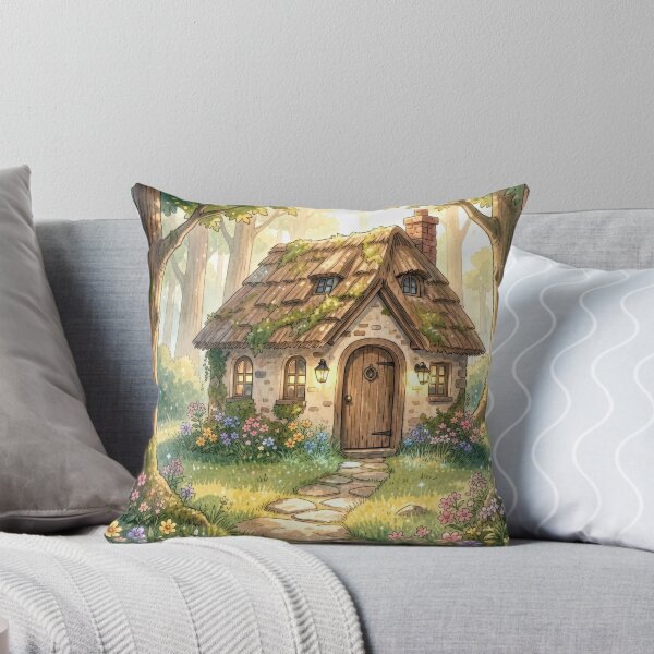 Item preview, Charming Cottage In Wooded Sunlight designed and sold by Maria Dryfhout.