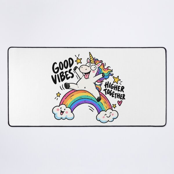Item preview, Good Vibes Unicorn – Higher Together Rainbow Adventure designed and sold by zzz888.