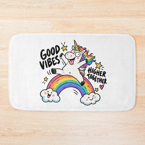 Item preview, Good Vibes Unicorn – Higher Together Rainbow Adventure designed and sold by zzz888.