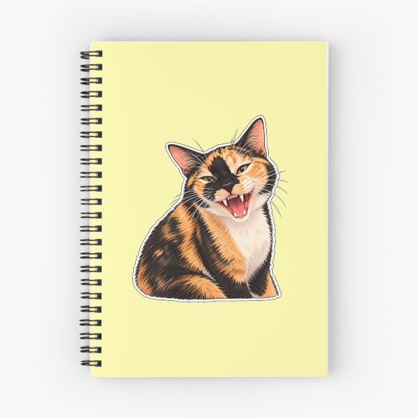 Item preview, Calico Chaos – Sassy Smiling Cat designed and sold by House of Vardit.