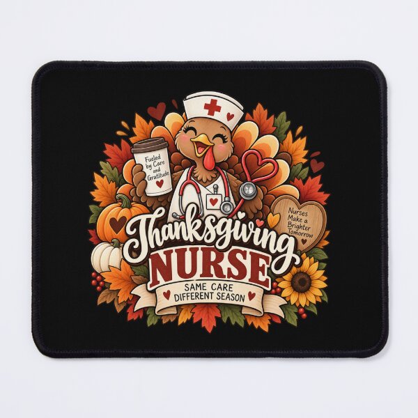 Item preview, Thanksgiving Nurse Gift Cute Turkey Care Fall Style designed and sold by Corvoria.