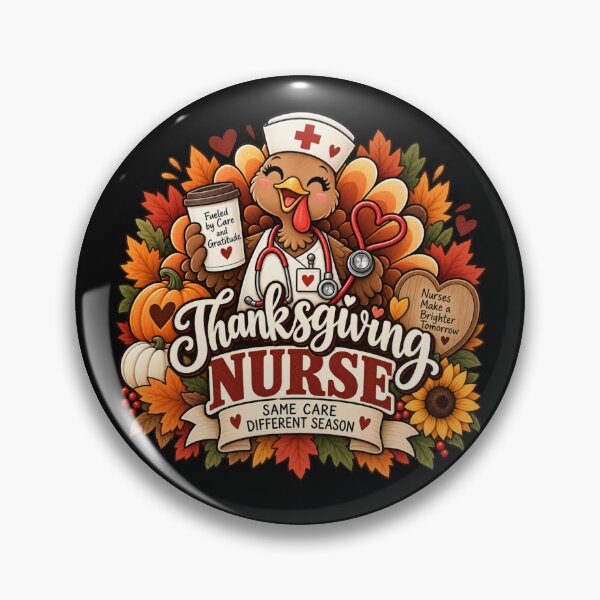 Item preview, Thanksgiving Nurse Gift Cute Turkey Care Fall Style designed and sold by Corvoria.
