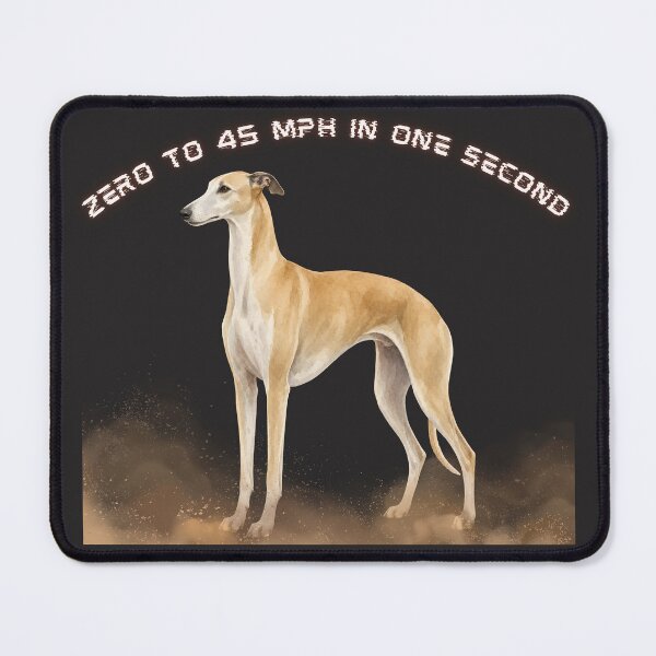 Item preview, Greyhound Fast Dog Funny Quote - Zero to 45 MPH Greyhound Sticker designed and sold by EfectoCreativo.