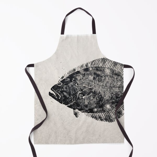 Item preview, Gyotaku Flounder Fish Print - Japanese Sumi-e Art II designed and sold by Yaremchuk.
