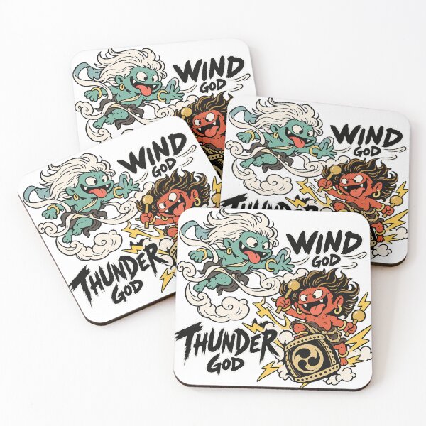 Item preview, Wind God and Thunder God – Playful Mythology Duo designed and sold by zzz888.