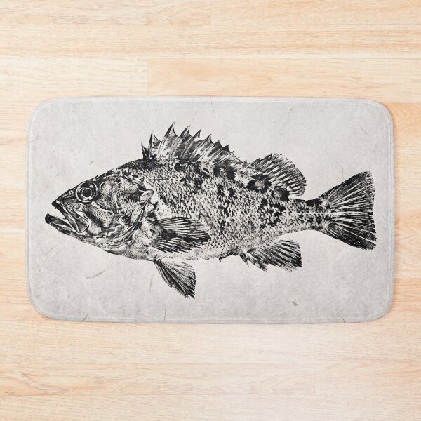 Item preview, Gyotaku Rockfish Fish Print - Japanese Sumi-e Art I designed and sold by Yaremchuk.