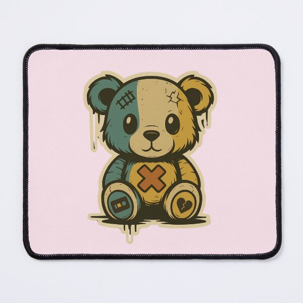 Item preview, Creepy Patchwork Bear Grunge Style designed and sold by MarCinu Art.