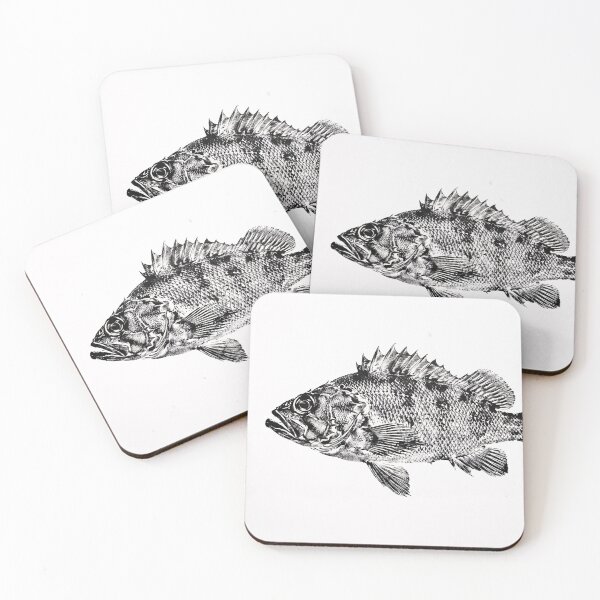 Item preview, Gyotaku Rockfish Fish Print - Japanese Sumi-e Art II designed and sold by Yaremchuk.