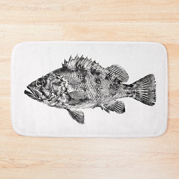 Item preview, Gyotaku Rockfish Fish Print - Japanese Sumi-e Art II designed and sold by Yaremchuk.