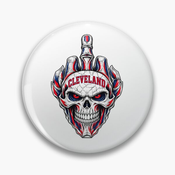 Item preview, Cleveland Middle Finger Skull Us Against Everyone Graphic designed and sold by dartoffofo⭐⭐⭐⭐⭐.