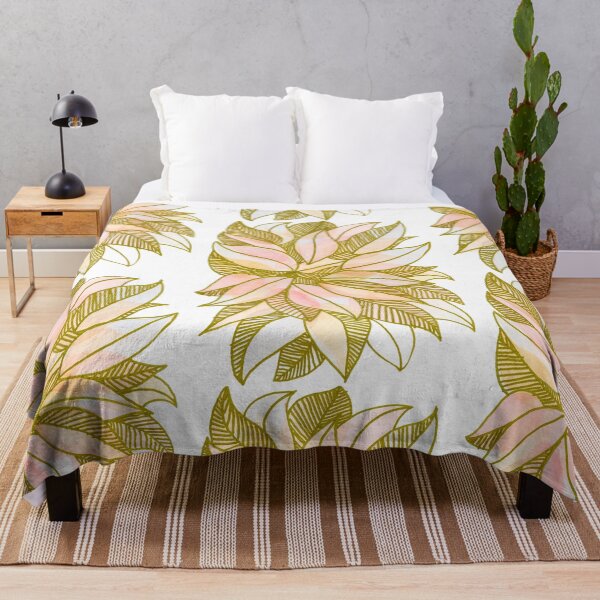 Item preview, Blush Pink and Gold-Toned Botanical Leaves designed and sold by ArithraStudio.
