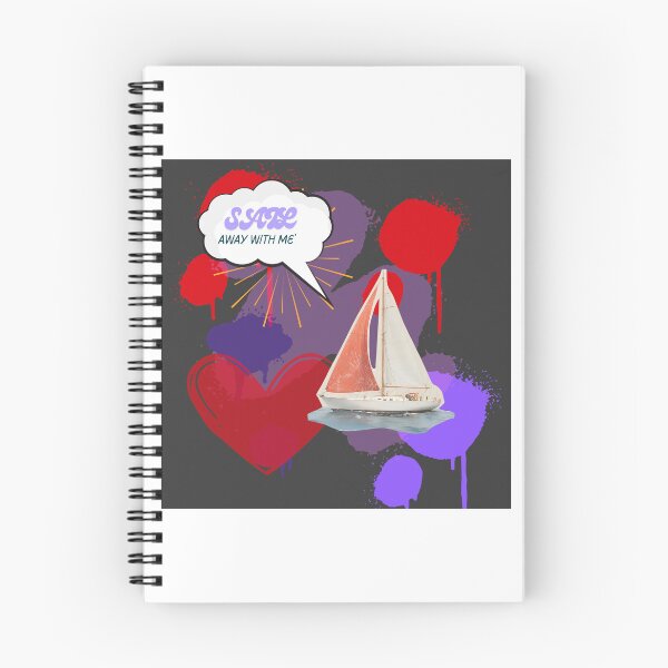Item preview, Sail Away With Me Retro Boat Pop Art Illustration designed and sold by NourArtCorner.