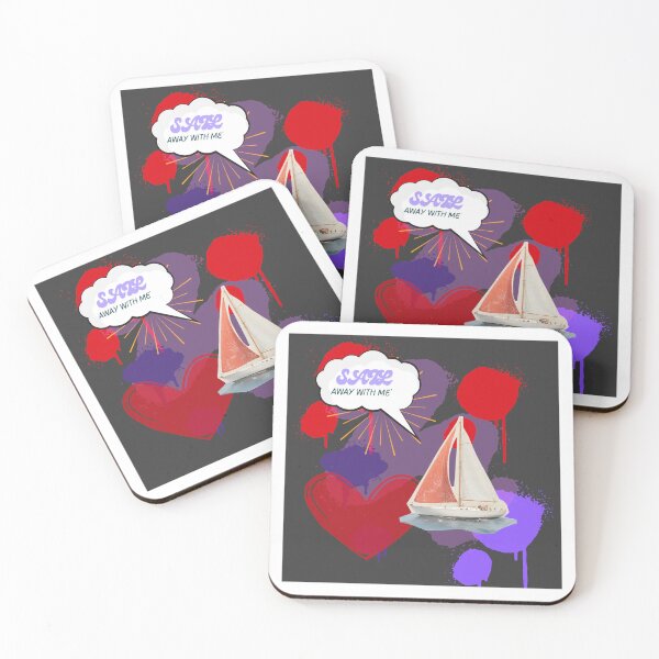 Item preview, Sail Away With Me Retro Boat Pop Art Illustration designed and sold by NourArtCorner.