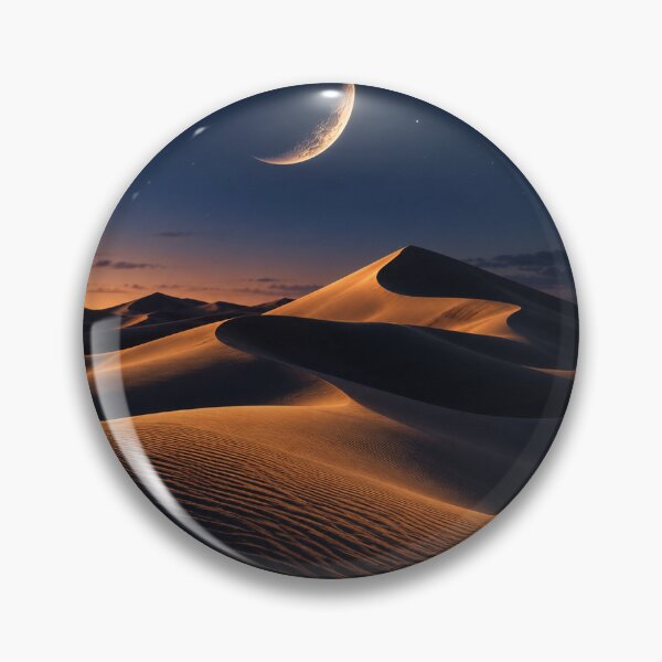 Item preview, Moonlit Desert Landscape designed and sold by KvytoDsgn.