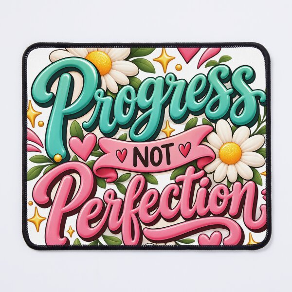 Item preview, Progress Not Perfection – Positive Quote designed and sold by TinyWeird.