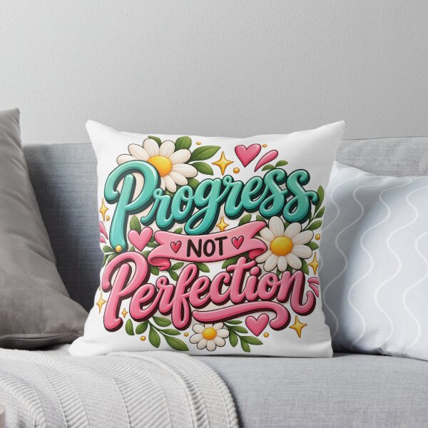Item preview, Progress Not Perfection – Positive Quote designed and sold by TinyWeird.