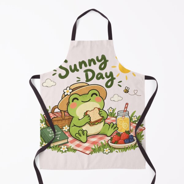 Item preview, Cute Frog Picnic Sunny Day | Adorable Summer Nature Picnic Frog designed and sold by Sanika arts .