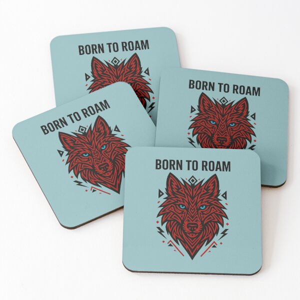 Item preview, Tribal Wolf Head Born To Roam designed and sold by MarCinu Art.