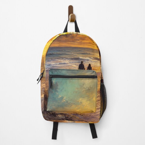 Item preview, Eternal Horizon - Romantic Coastal Sunset Beach Painting designed and sold by Joey Santiago.